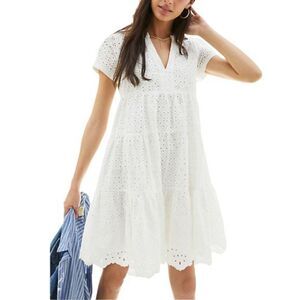 Anthropologie-Maeve Harper Eyelet Tunic Dress